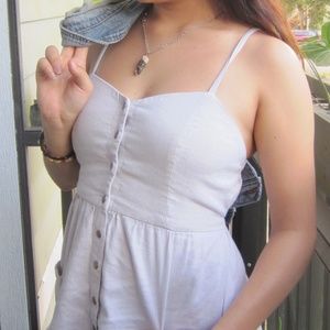 Neutral Canvas Dress (Pockets!!)